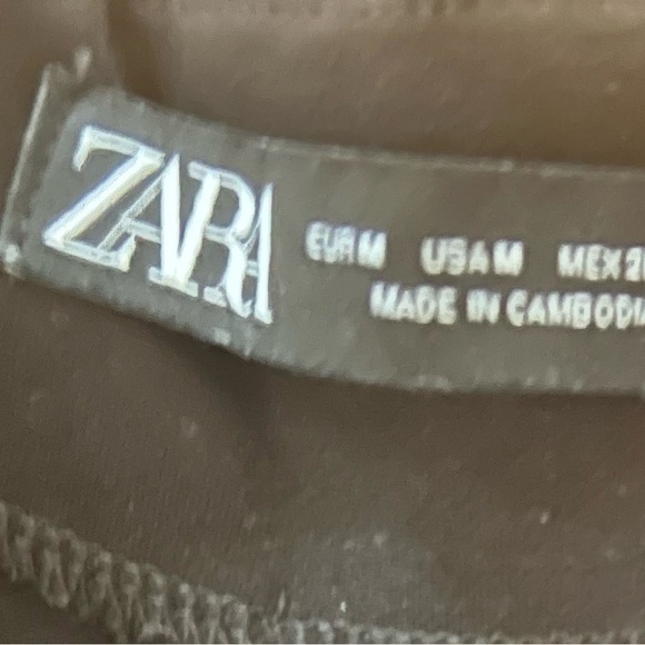 Zara Black Pleated High Waisted Women's Trousers. Size M (Fits like 00) - Picture 8 of 8